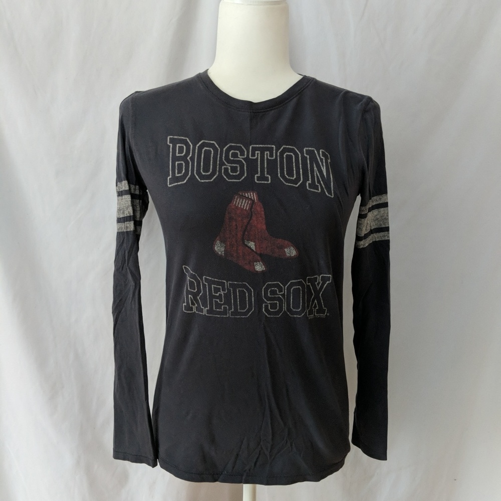Boston Red Sox faded navy blue long sleeve